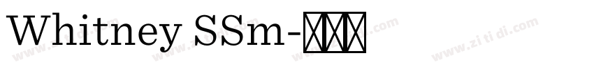 Whitney SSm字体转换